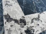 Royal Blue Grey Modern Rug