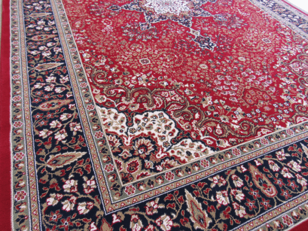 Red Persian Kirman Rug