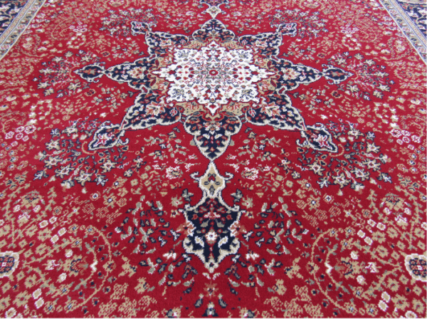 Rich Red Kirman inspired rug