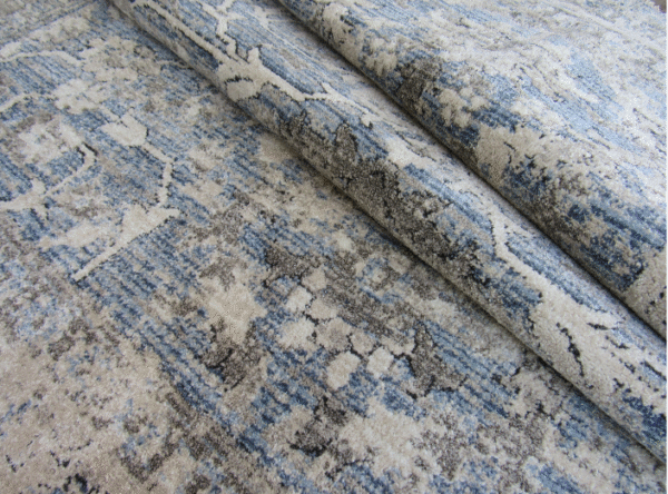 Vintage Soft Oriental Rug – Blue , Grey Rug & Beige – (Style: VR030) - Image 5