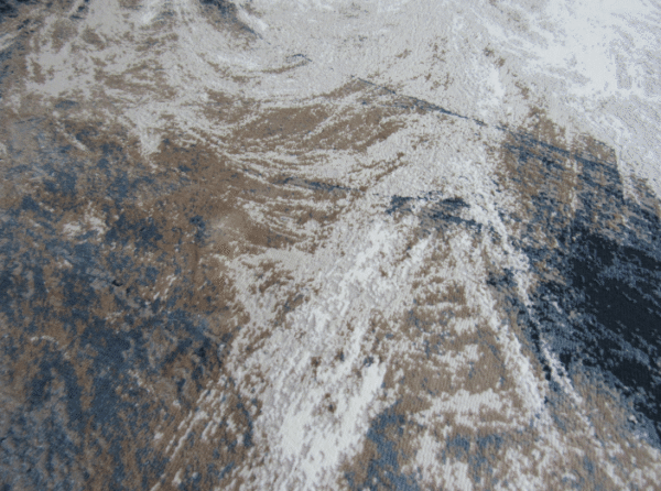 Blue Brown Grey large rug