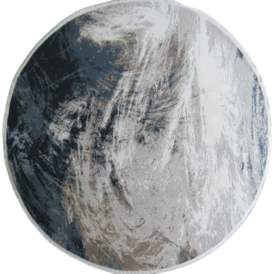 Tuscan Sky Blue Rug - large round blue rug
