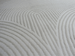 Ultra Modern Cream Textured Rug
