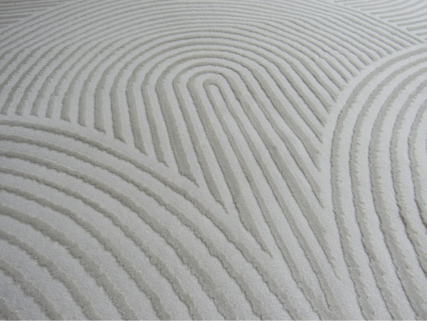 Ultra Modern Cream Textured Rug