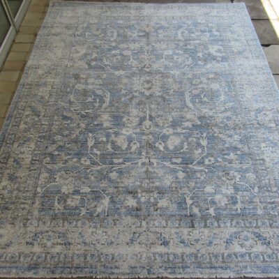 Vintage Blue Beige Rug
