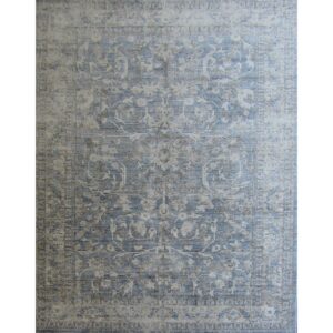 Vintage Blue Beige Oriental lounge rug