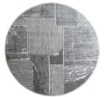 Round Indoor Carpet - Dark grey - Grey