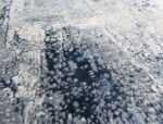 Modern Blue Canyon  Round Rug – Blue , Grey & Beige– - Image 2