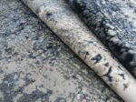 Modern Blue Canyon  Round Rug – Blue , Grey & Beige– - Image 5