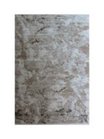 Modern Rug - Choc brown & beige rug