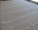 Soft Beige Aztec area rug