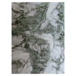 Modern Indoor Abstract Rug – Light Green , White & Beige