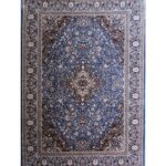 Persian Kashan Rug - Light Blue - Dark Blue