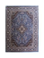 Persian Kashan Rug - Light Blue - Dark Blue