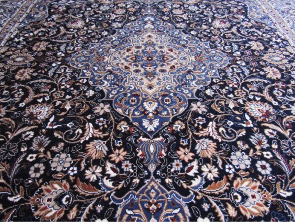 Kashan Blue Rug Persian Kashan Rug | Kashan Blue Rug | Persian Blue Rugs