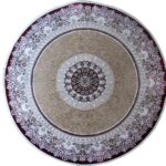Round Large Rug - 2.4m - Red & White