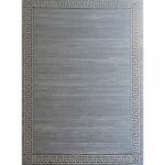 Modern Minimalist Rug - Grey - White bedroom rug
