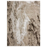 Modern Contemporary Tidel Rug – Dark Brown ,  Light Brown & Beige