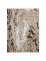 Modern Contemporary Tidel Rug – Dark Brown ,  Light Brown & Beige