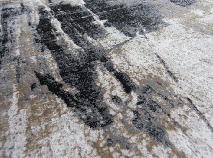 Indoor Rug - Dark Grey - Beige