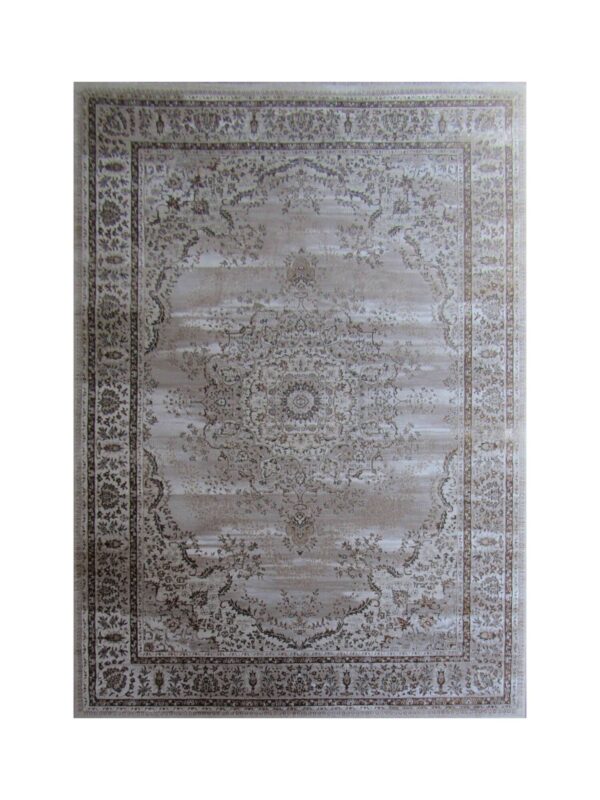 Vintage Beige and Brown Rug