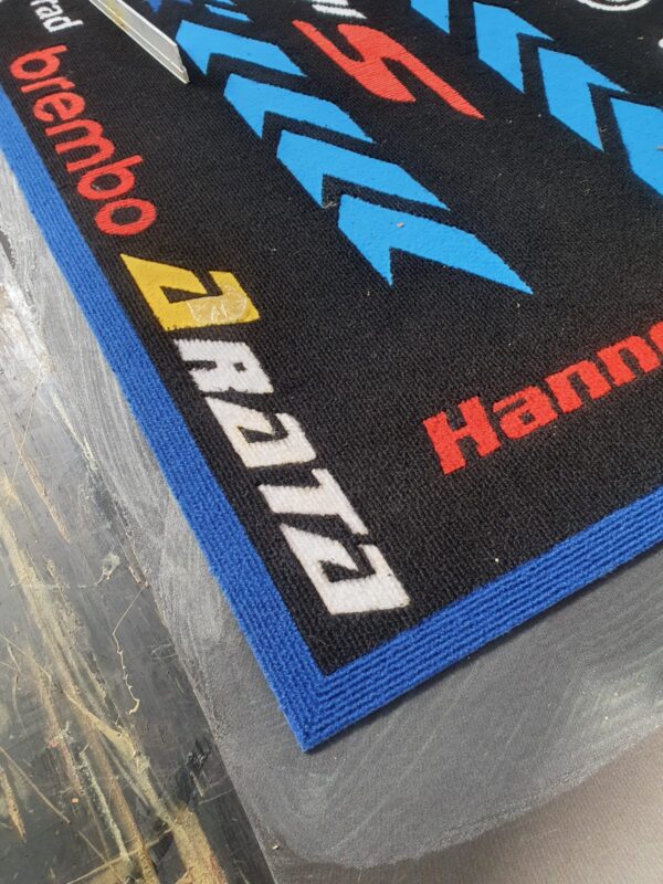 Custom branded rug