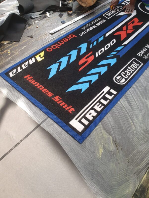 Custom branded rug