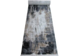 Modern 4m Abstract Passage runner - Black Grey - beige
