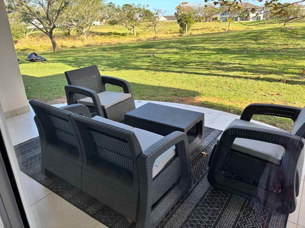Black Grey Outdoor Rug