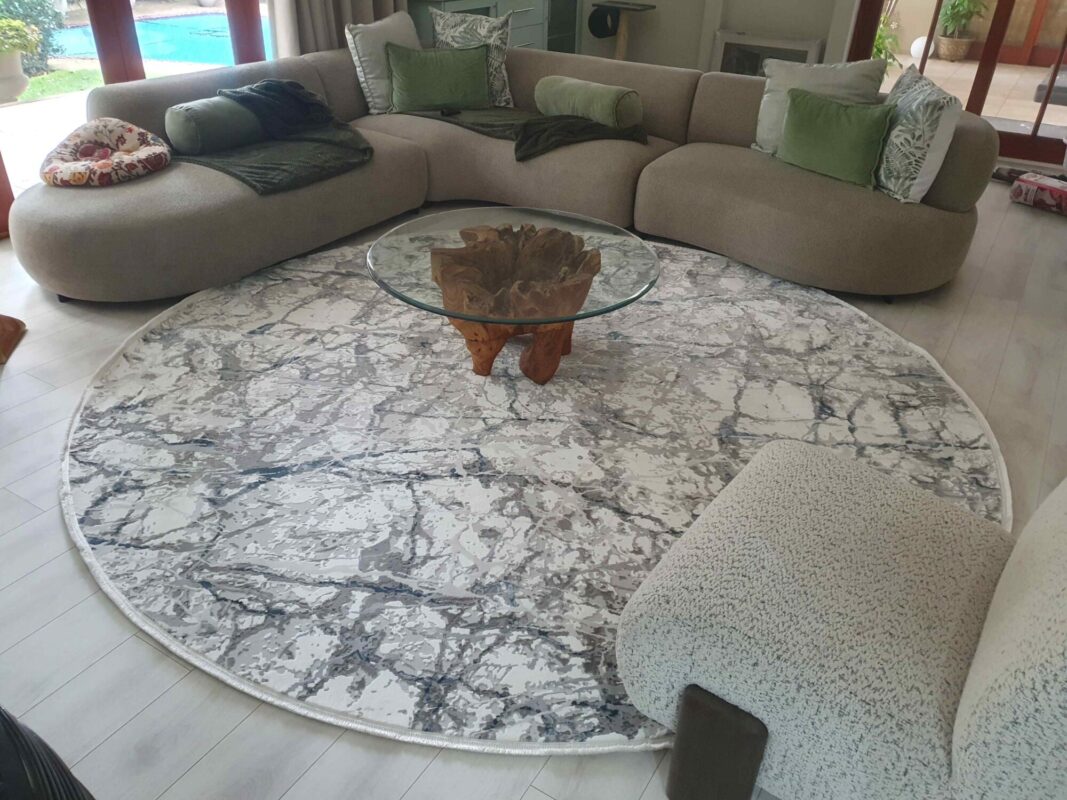 Large Contemporary Round 3m Rug
