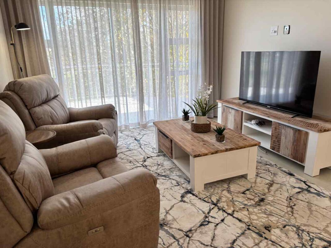 Modern Premium Crean Brown Blue Rug