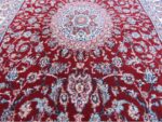 Persian Inspired Ishfahan 6m Medallion Passage Runner – Red , Blue & White - Image 4