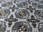 Grey Round Bukhara Carpet