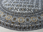 Grey Round Oriental Rug