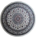 Persian Round Rug - Red - Blue