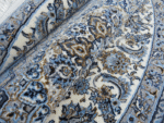 Blue Cream Round Rug