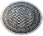 Persian Grey Bukhara Round Rug
