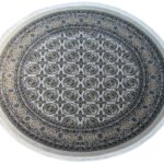 Persian Grey Bukhara Round Rug