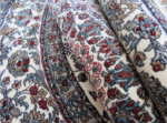 Red Blue White Persian Round Rug