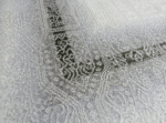 Modern Silver Aztec abstract Rug – Light Grey , White & Silver Rug - Image 3