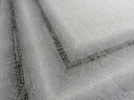 Modern Silver Aztec abstract Rug – Light Grey , White & Silver Rug - Image 4