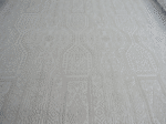 Modern Silver Aztec abstract Rug – Light Grey , White & Silver Rug - Image 2
