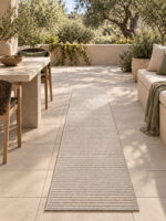 Luna runner rug styled in a room setting