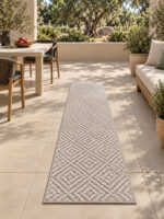 Venus runner rug styled in a room setting