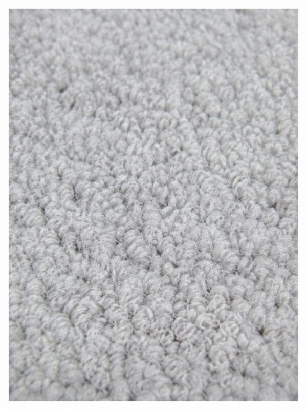 Close-up of Natural Flair Pampas Grey wool rug texture