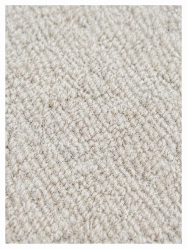 Close-up of Sandstone wool rug texture