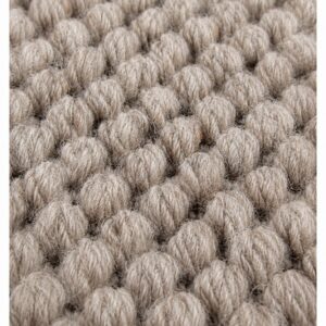 Close-up of Wool Cotton wool rug texture