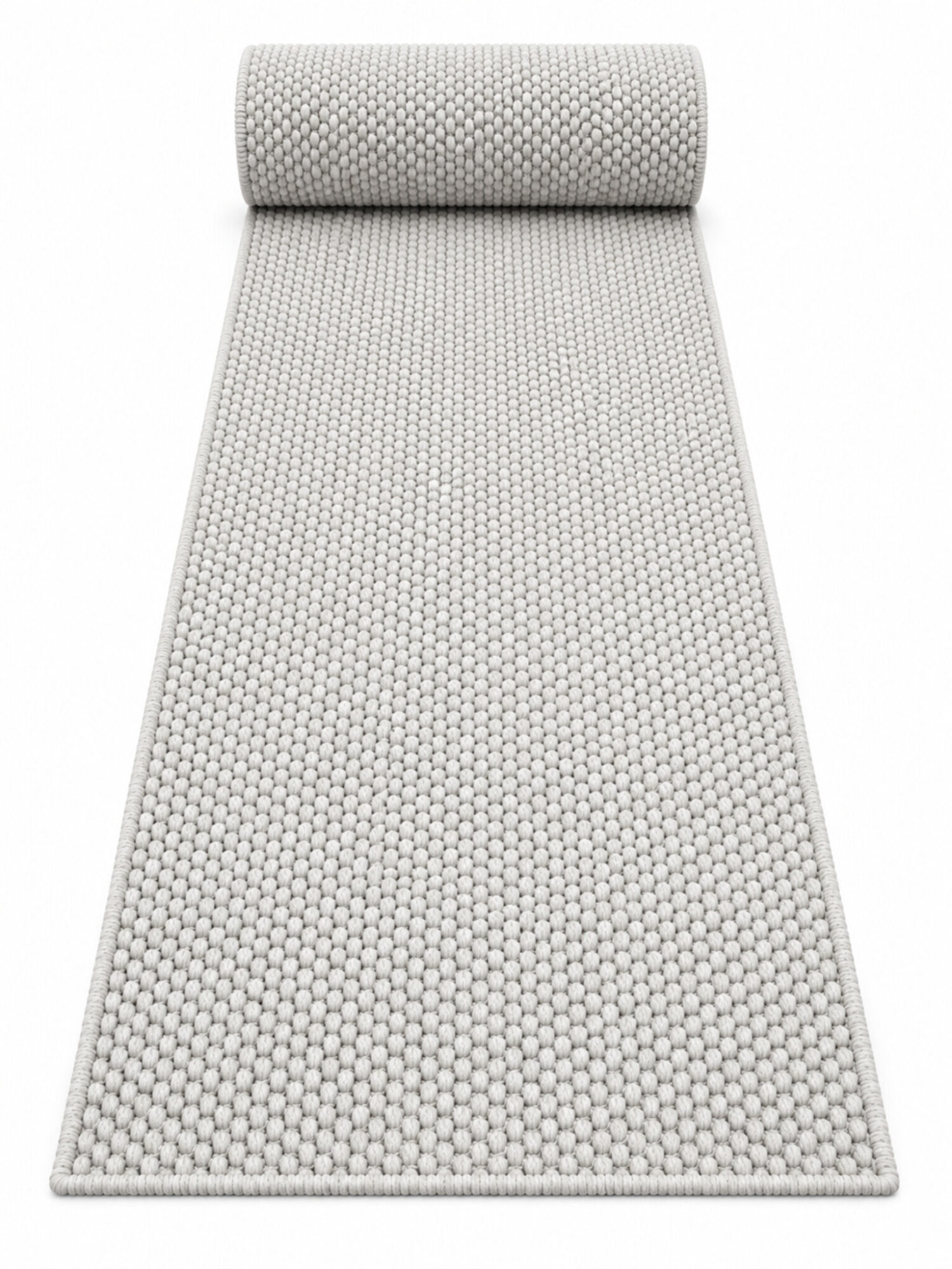 wool-twill-passage-runner-rug-featured-image Wool Twill wool runner rug rolled up on a white background