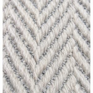 Close-up of Wool Weave Herringbone wool rug texture
