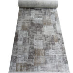1m extra Wide runner - Brown - Grey